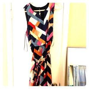 Geometric LB mid length dress